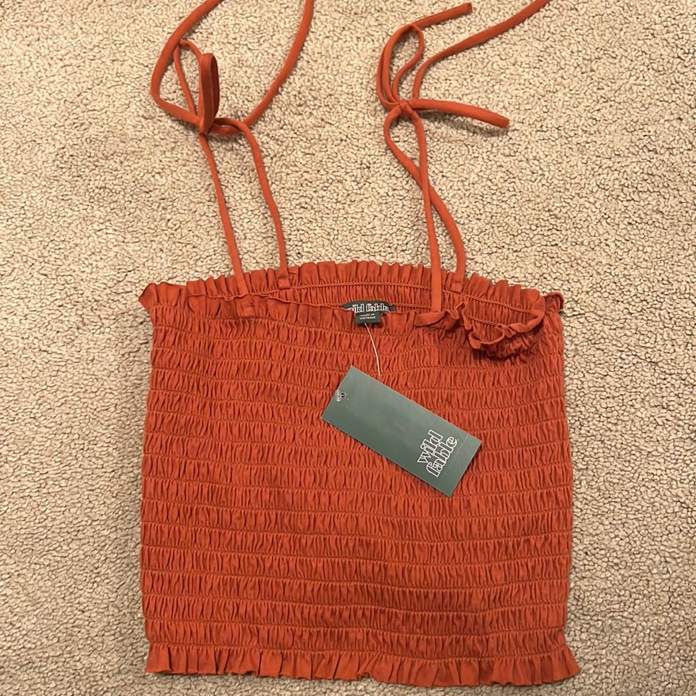 Target wild fable smocked tube top